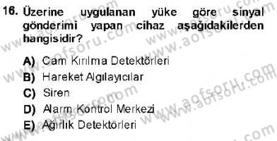 Güvenlik Sistemleri Dersi 2013 - 2014 Yılı (Final) Dönem Sonu Sınav Soruları 16. Soru