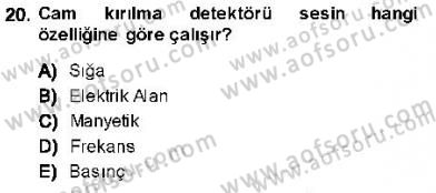 Güvenlik Sistemleri Dersi 2013 - 2014 Yılı (Final) Dönem Sonu Sınav Soruları 20. Soru