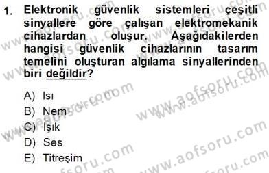 Güvenlik Sistemleri Dersi 2014 - 2015 Yılı (Final) Dönem Sonu Sınav Soruları 1. Soru