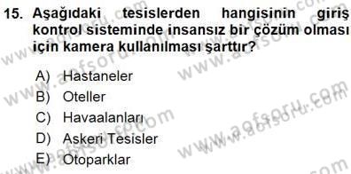 Güvenlik Sistemleri Dersi 2015 - 2016 Yılı (Vize) Ara Sınav Soruları 15. Soru