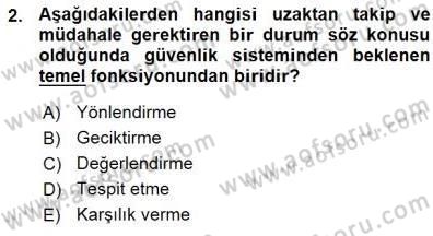 Güvenlik Sistemleri Dersi 2015 - 2016 Yılı (Vize) Ara Sınav Soruları 2. Soru