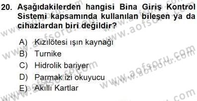 Güvenlik Sistemleri Dersi 2015 - 2016 Yılı (Vize) Ara Sınav Soruları 20. Soru