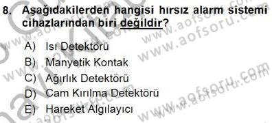 Güvenlik Sistemleri Dersi 2015 - 2016 Yılı (Vize) Ara Sınav Soruları 8. Soru