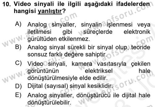 Güvenlik Sistemleri Dersi 2017 - 2018 Yılı 3 Ders Sınav Soruları 10. Soru