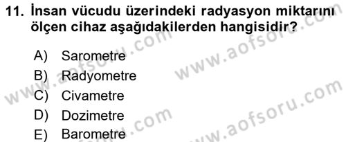 Güvenlik Sistemleri Dersi 2017 - 2018 Yılı (Vize) Ara Sınav Soruları 11. Soru