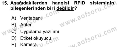 Güvenlik Sistemleri Dersi 2017 - 2018 Yılı (Vize) Ara Sınav Soruları 15. Soru