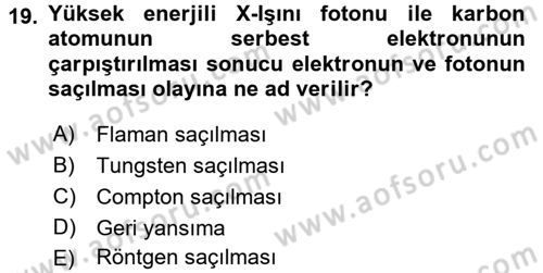 Güvenlik Sistemleri Dersi 2017 - 2018 Yılı (Vize) Ara Sınav Soruları 19. Soru