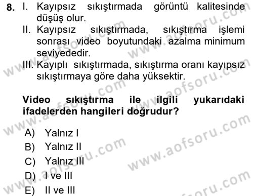 Güvenlik Sistemleri Dersi 2017 - 2018 Yılı (Final) Dönem Sonu Sınav Soruları 8. Soru