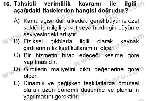 Özel Güvenlik Hizmetlerinde Güvenlik Önlemleri Dersi 2012 - 2013 Yılı (Vize) Ara Sınav Soruları 16. Soru