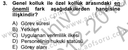 Özel Güvenlik Hizmetlerinde Güvenlik Önlemleri Dersi 2012 - 2013 Yılı (Vize) Ara Sınav Soruları 3. Soru