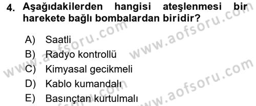 Özel Güvenlik Hizmetlerinde Güvenlik Önlemleri Dersi 2016 - 2017 Yılı (Final) Dönem Sonu Sınav Soruları 4. Soru