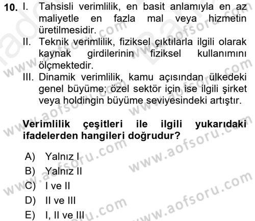 Özel Güvenlik Hizmetlerinde Güvenlik Önlemleri Dersi 2017 - 2018 Yılı (Vize) Ara Sınav Soruları 10. Soru