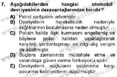 Olaylara Müdahale Esasları Dersi Ara Sınavı Deneme Sınav Soruları 7. Soru