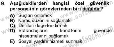 Olaylara Müdahale Esasları Dersi 2012 - 2013 Yılı (Vize) Ara Sınav Soruları 9. Soru