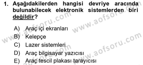 Olaylara Müdahale Esasları Dersi 2017 - 2018 Yılı (Final) Dönem Sonu Sınav Soruları 1. Soru