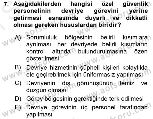 Olaylara Müdahale Esasları Dersi 2017 - 2018 Yılı (Final) Dönem Sonu Sınav Soruları 7. Soru