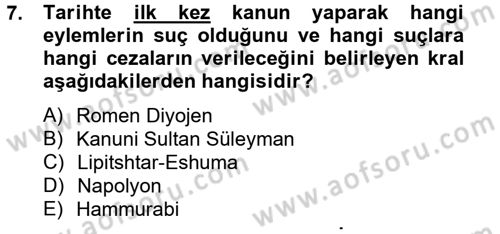 Özel Güvenlik Meslek Etiği Dersi 2012 - 2013 Yılı (Vize) Ara Sınav Soruları 7. Soru