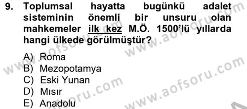 Özel Güvenlik Meslek Etiği Dersi 2012 - 2013 Yılı (Vize) Ara Sınav Soruları 9. Soru