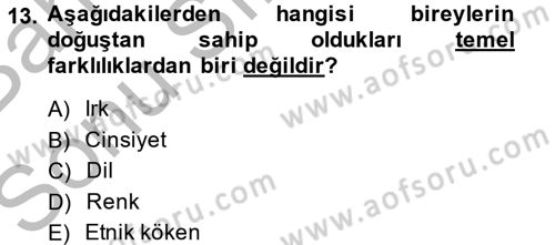 Özel Güvenlik Meslek Etiği Dersi 2014 - 2015 Yılı (Final) Dönem Sonu Sınav Soruları 13. Soru