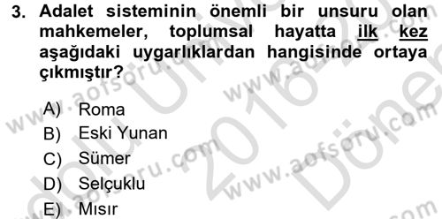 Özel Güvenlik Meslek Etiği Dersi 2016 - 2017 Yılı (Final) Dönem Sonu Sınav Soruları 3. Soru