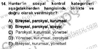 Kriminoloji Dersi 2013 - 2014 Yılı (Vize) Ara Sınavı 14. Soru