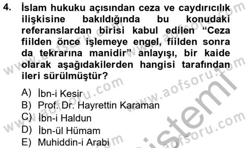 Suç Önleme Modelleri Dersi 2012 - 2013 Yılı (Final) Dönem Sonu Sınav Soruları 4. Soru