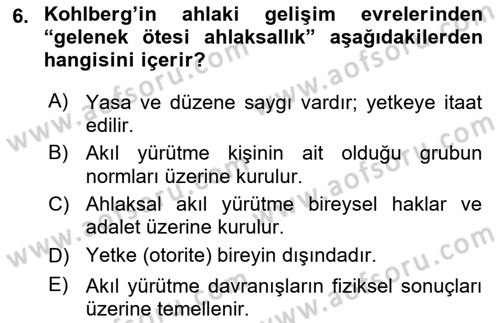 Suç Önleme Modelleri Dersi 2018 - 2019 Yılı (Vize) Ara Sınav Soruları 6. Soru