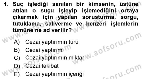 Suç Önleme Modelleri Dersi 2018 - 2019 Yılı Yaz Okulu Sınav Soruları 1. Soru