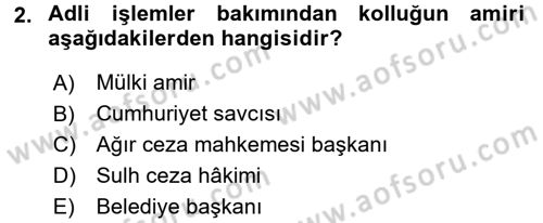 Temel Ceza Muhakemesi Hukuku Bilgisi Dersi 2015 - 2016 Yılı (Final) Dönem Sonu Sınav Soruları 2. Soru