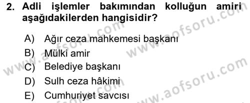 Temel Ceza Muhakemesi Hukuku Bilgisi Dersi 2016 - 2017 Yılı 3 Ders Sınav Soruları 2. Soru