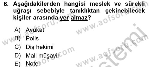 Temel Ceza Muhakemesi Hukuku Bilgisi Dersi 2016 - 2017 Yılı 3 Ders Sınav Soruları 6. Soru