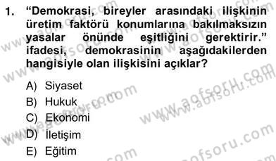 Okul, Aile Ve Çevre İş Birliği Dersi 2012 - 2013 Yılı (Vize) Ara Sınav Soruları 1. Soru