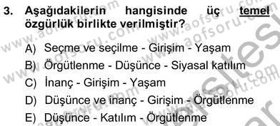 Okul, Aile Ve Çevre İş Birliği Dersi 2012 - 2013 Yılı (Vize) Ara Sınav Soruları 3. Soru