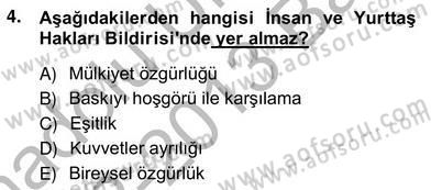 Okul, Aile Ve Çevre İş Birliği Dersi 2012 - 2013 Yılı (Vize) Ara Sınav Soruları 4. Soru
