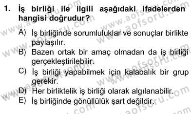 Okul, Aile Ve Çevre İş Birliği Dersi 2013 - 2014 Yılı (Vize) Ara Sınav Soruları 1. Soru