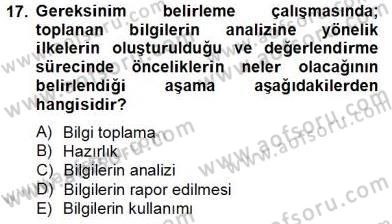Okul, Aile Ve Çevre İş Birliği Dersi 2013 - 2014 Yılı (Final) Dönem Sonu Sınav Soruları 17. Soru