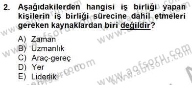 Okul, Aile Ve Çevre İş Birliği Dersi 2014 - 2015 Yılı (Vize) Ara Sınav Soruları 2. Soru