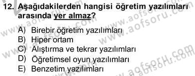 Okulöncesinde Demokrasi Eğitimi Ve Çocuk Hakları Dersi 2012 - 2013 Yılı (Vize) Ara Sınav Soruları 12. Soru