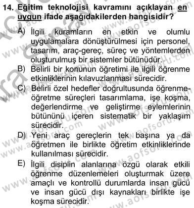 Okulöncesinde Demokrasi Eğitimi Ve Çocuk Hakları Dersi 2012 - 2013 Yılı (Vize) Ara Sınav Soruları 14. Soru