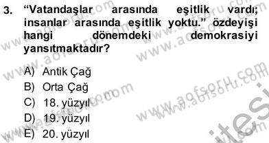 Okulöncesinde Demokrasi Eğitimi Ve Çocuk Hakları Dersi 2013 - 2014 Yılı (Vize) Ara Sınav Soruları 3. Soru