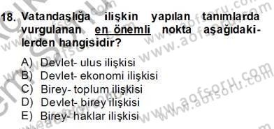 Okulöncesinde Demokrasi Eğitimi Ve Çocuk Hakları Dersi 2013 - 2014 Yılı (Final) Dönem Sonu Sınav Soruları 18. Soru