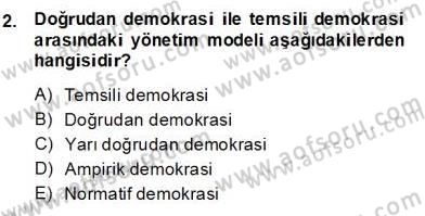 Okulöncesinde Demokrasi Eğitimi Ve Çocuk Hakları Dersi 2013 - 2014 Yılı (Final) Dönem Sonu Sınav Soruları 2. Soru