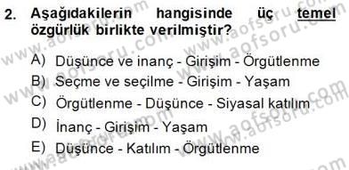 Okulöncesinde Demokrasi Eğitimi Ve Çocuk Hakları Dersi 2014 - 2015 Yılı (Vize) Ara Sınavı 2. Soru