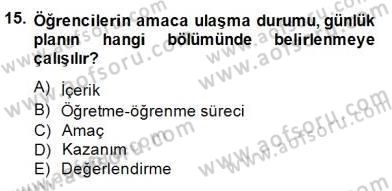 Okulöncesinde Demokrasi Eğitimi Ve Çocuk Hakları Dersi 2014 - 2015 Yılı (Final) Dönem Sonu Sınavı 15. Soru