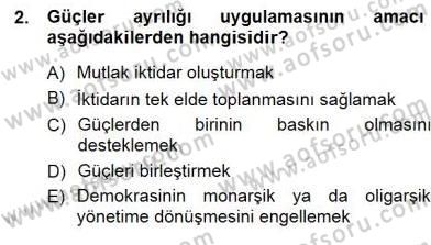 Okulöncesinde Demokrasi Eğitimi Ve Çocuk Hakları Dersi 2014 - 2015 Yılı (Final) Dönem Sonu Sınavı 2. Soru