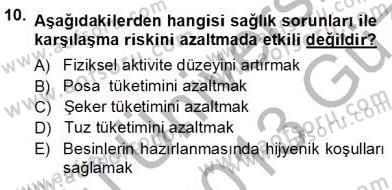 Anne Ve Çocuk Beslenmesi Dersi Ara Sınavı Deneme Sınav Soruları 10. Soru