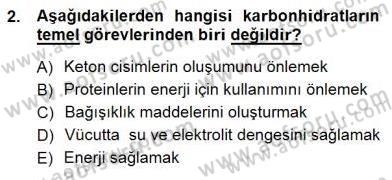 Anne Ve Çocuk Beslenmesi Dersi 2012 - 2013 Yılı (Final) Dönem Sonu Sınav Soruları 2. Soru