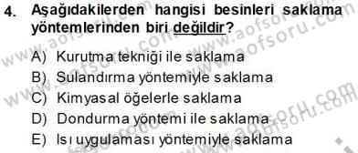 Anne Ve Çocuk Beslenmesi Dersi Ara Sınavı Deneme Sınav Soruları 4. Soru