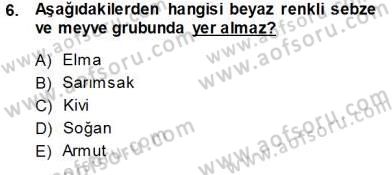 Anne Ve Çocuk Beslenmesi Dersi Ara Sınavı Deneme Sınav Soruları 6. Soru