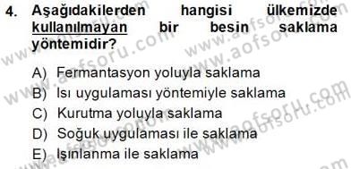 Anne Ve Çocuk Beslenmesi Dersi Ara Sınavı Deneme Sınav Soruları 4. Soru